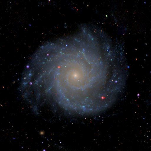 NGC 628, Spiral galaxy in Pisces